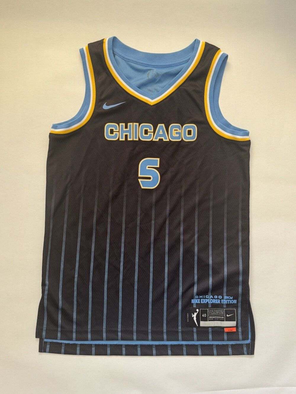 Nike Chicago Sky Angel Reese #5 Explorer Edition WNBA Jersey Black Womens Small